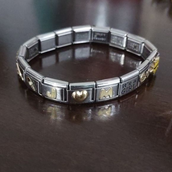 17 Separate Nomination Style Italian Stainless Steel Charm Links - Picture 3 of 9